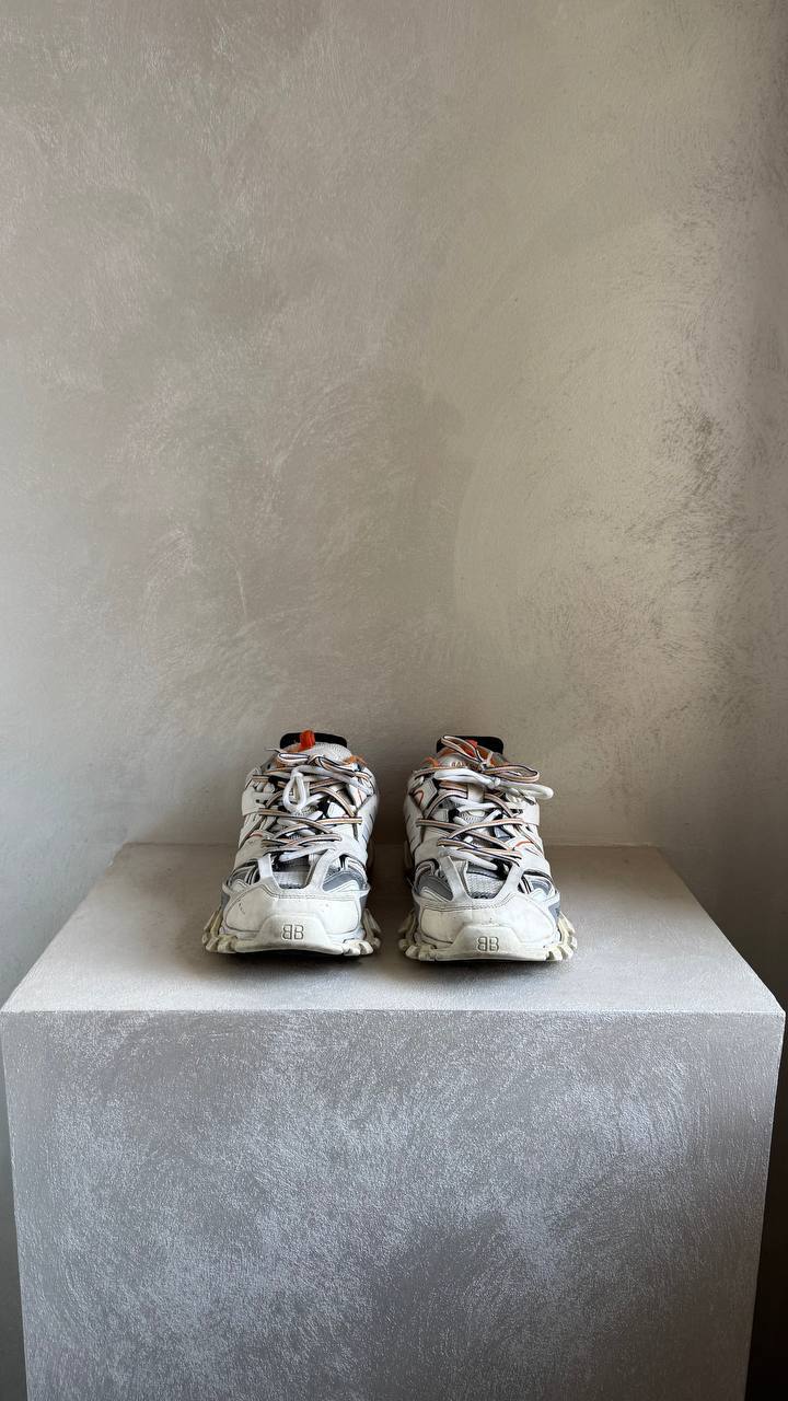 Balenciaga track 1 white orange sneakers