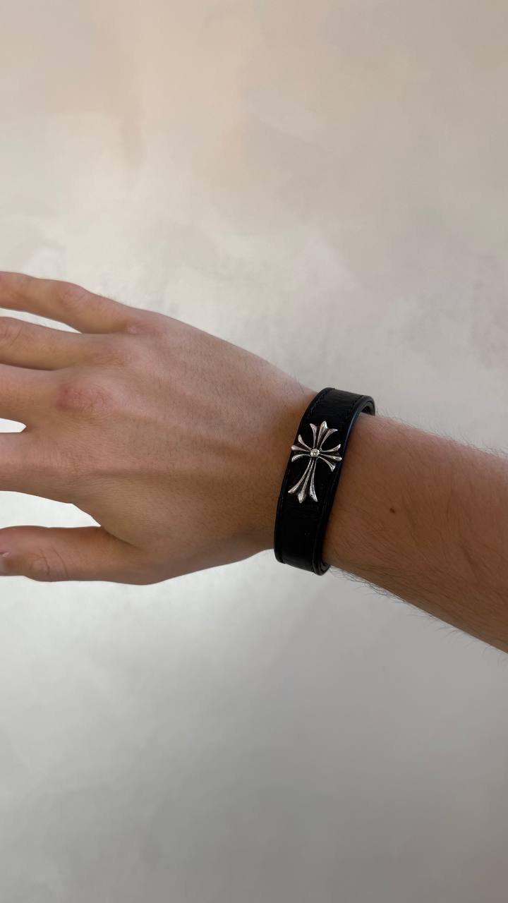 Chrome Hearts Gunslinger Leather Bracelet