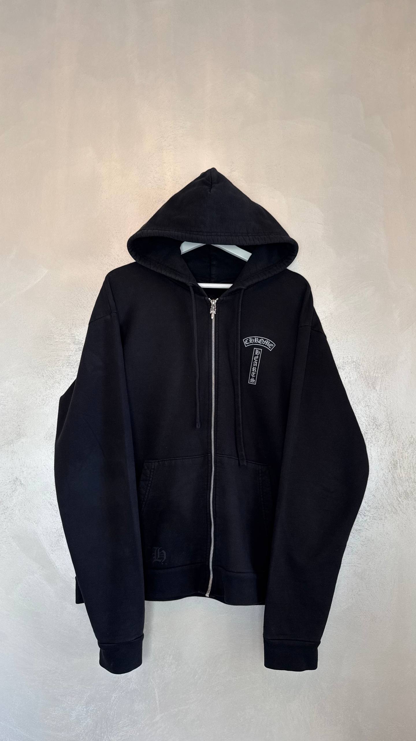 Chrome Hearts Logo USA Zip Hoodie
