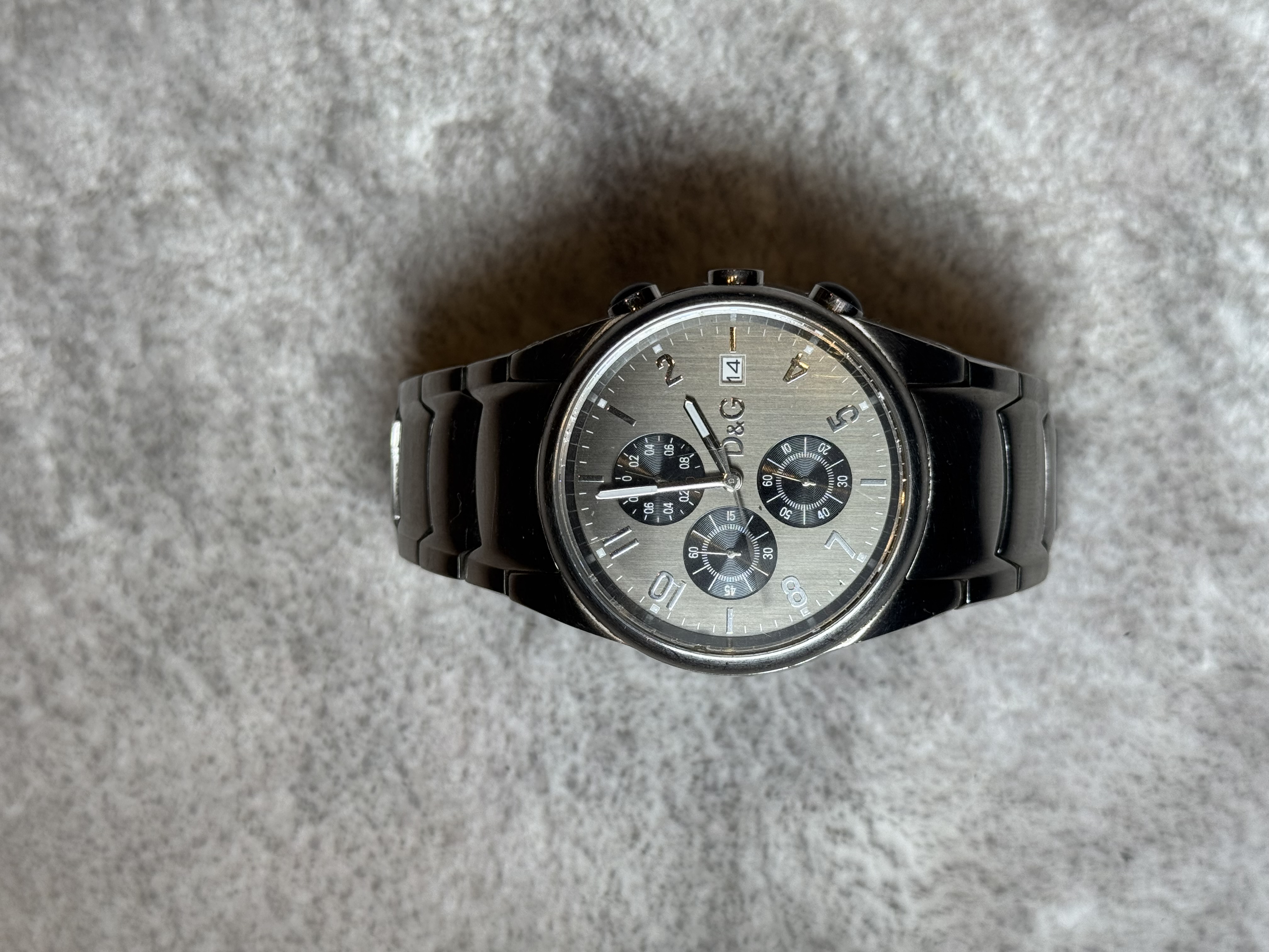 D&G Dolce & Gabbana Sandpiper Brushed Silver Watch
